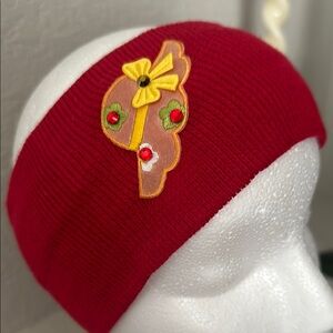 Red Headband with Embellishment